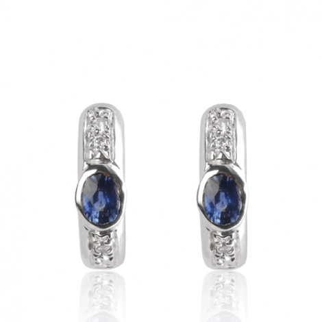 Boucles d'oreilles saphirs