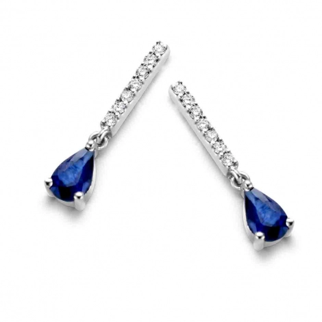 Boucles d'Oreilles Saphirs