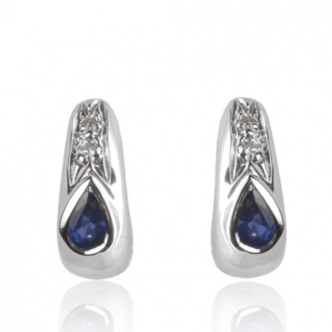 Boucles d'oreilles saphirs