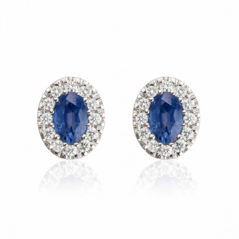 Boucles d'oreilles saphirs