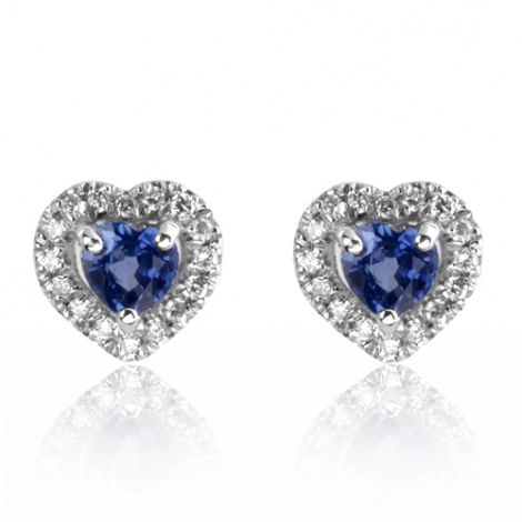 Boucles d'oreilles saphirs