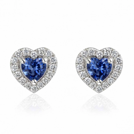 Boucles d'oreilles saphirs