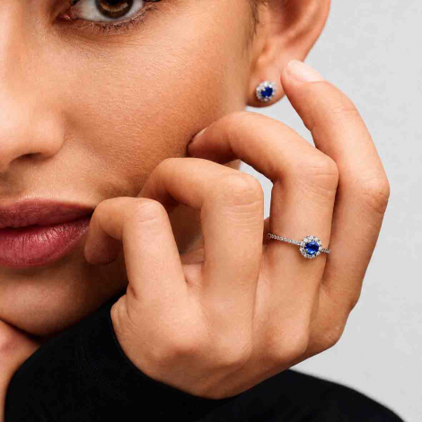 Boucles d'oreilles Saphirs et Diamants - Glory
