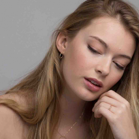 Boucles d'oreilles spirale en or