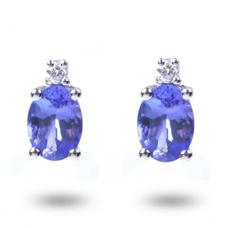 Boucles D'oreilles Tanzanite