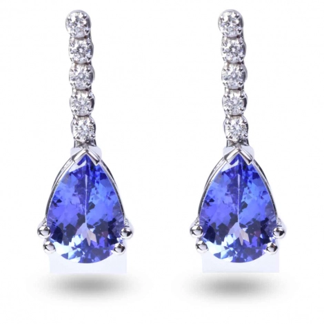Boucles D'oreilles Tanzanite