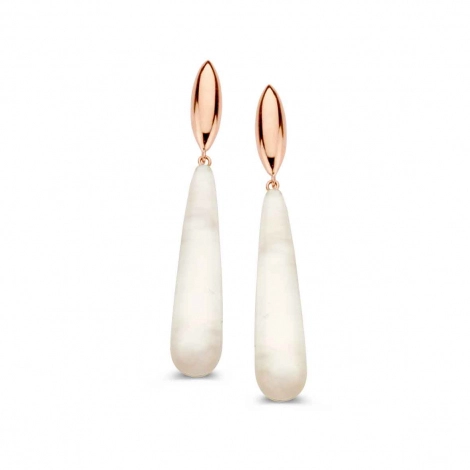 Boucles d'oreilles Topaze Blanche One More