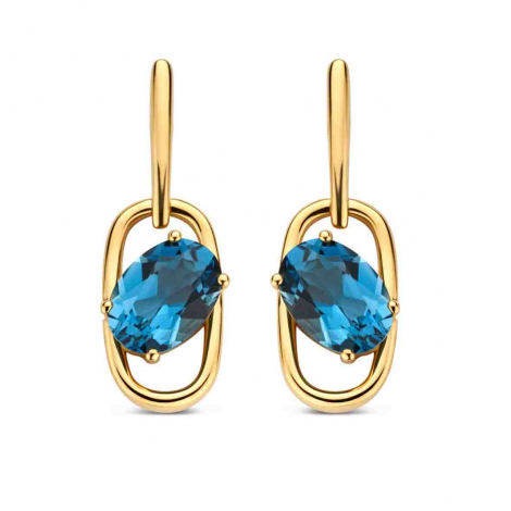 Boucles d'oreilles Topaze Blue London à combiner