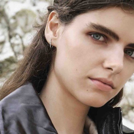 Boucles d'oreilles Topaze et Diamants