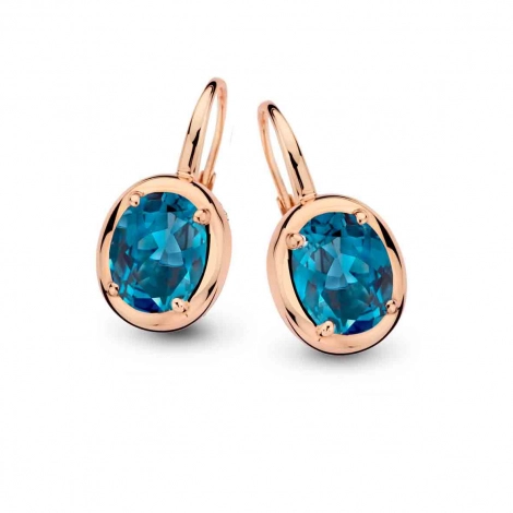 Boucles d'oreilles  topaze London Blue - One More