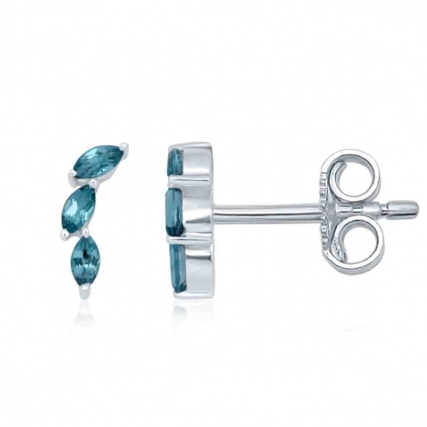 Boucles d'oreilles Topaze London Blue