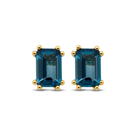 Boucles d'Oreilles Topaze London Blue