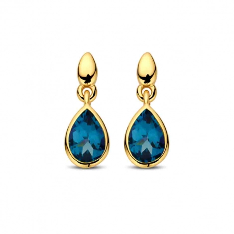 Boucles d'Oreilles Topaze London Blue