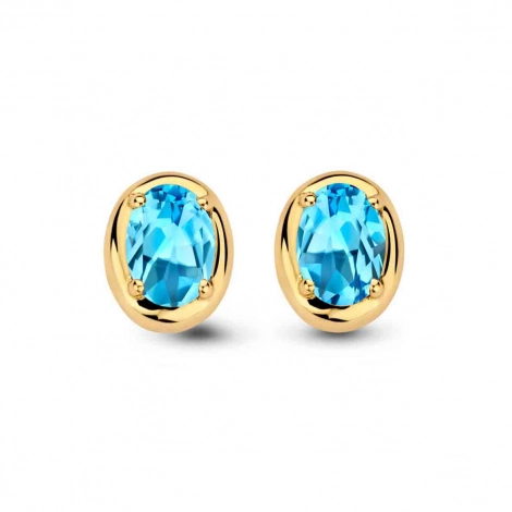 Boucles d'oreilles topaze Swiss Blue One More