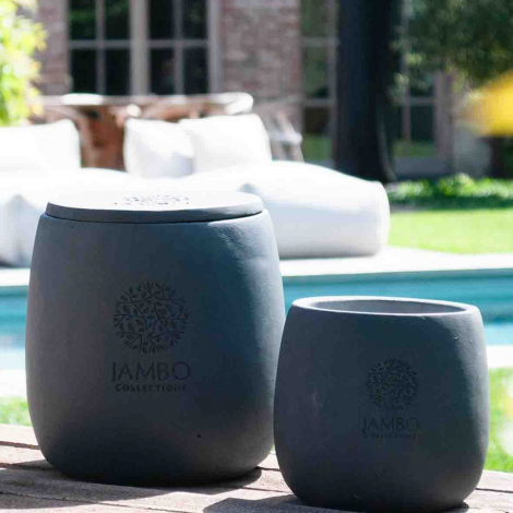 Bougie Ext�rieur Lumo Nero M - Jambo Collection