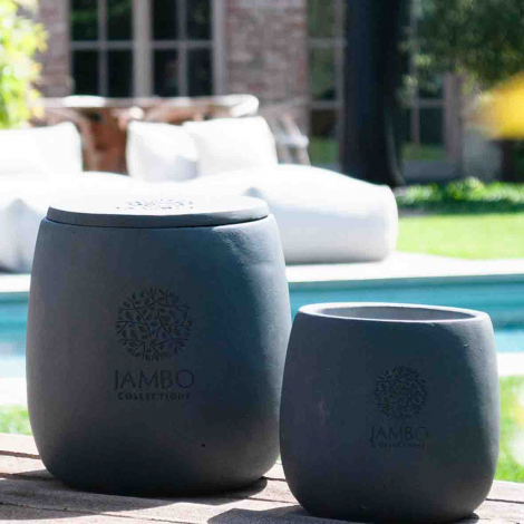 Bougie Ext�rieur Lumo Nero S - Jambo Collection