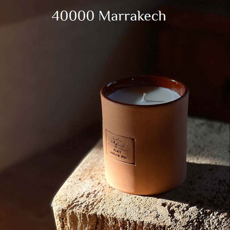Bougie Parfume 40.000 Marrakech - Amande et Fleur d'oranger - Rue de la libert -