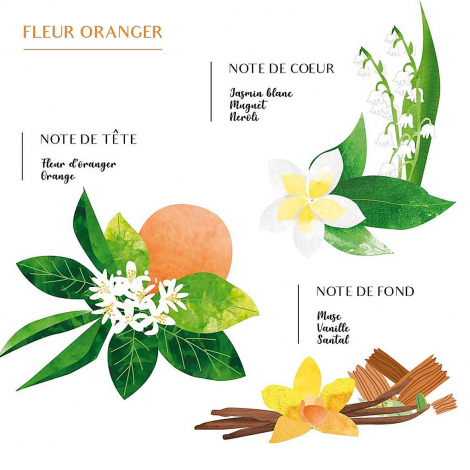 Bougie Parfume Raphia - Fleur d'oranger - Mogador Noir S-