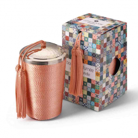 Bougie Parfume Sabra Maillechort - Dattes - Vieux Rose