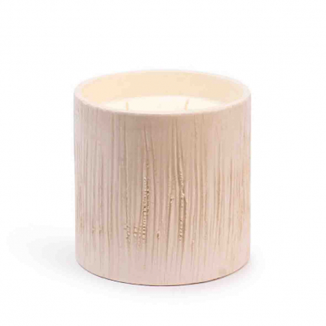 Bougie Parfumée Striée Blanc L à combiner
