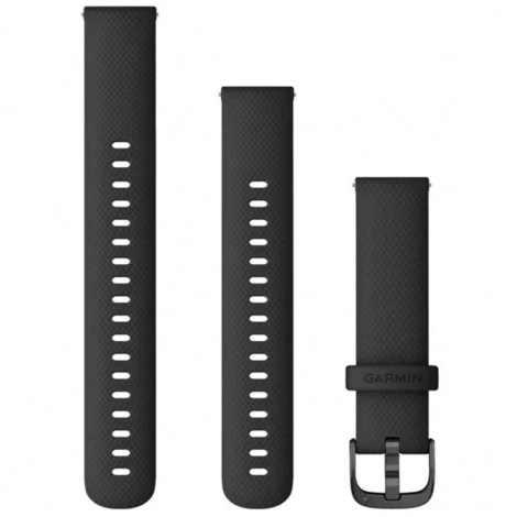 Bracelet  dgagement rapide Noir - 18mm - Garmin