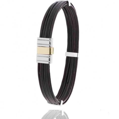 Bracelet Albanu poils d'lphant fermoir 2 ors