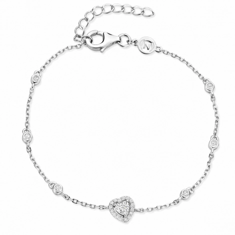 bracelet argent sertie d'oxydes - Naiomy