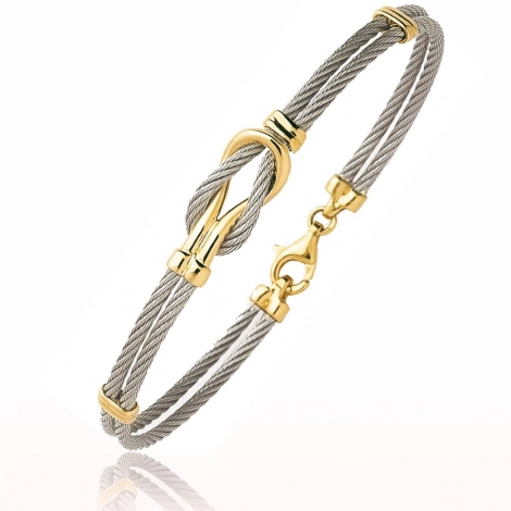 Bracelet acier et or