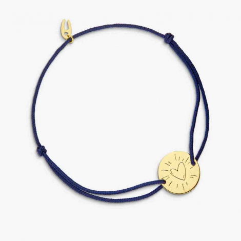 Bracelet coeur cordon Augis � combiner
