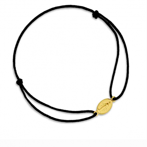  Bracelet cordon Mdaille Miraculeuse Augis ovale