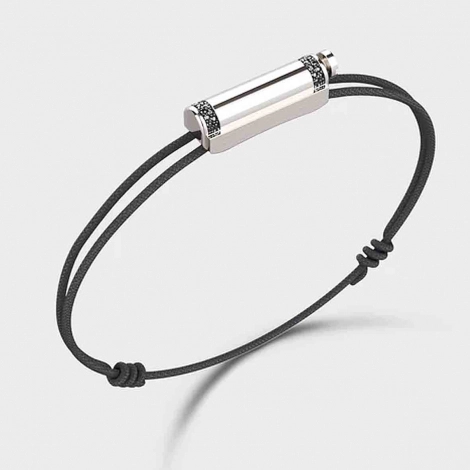 Bracelet Cordon Unknow Brand Love Affair Diamants - Argent
