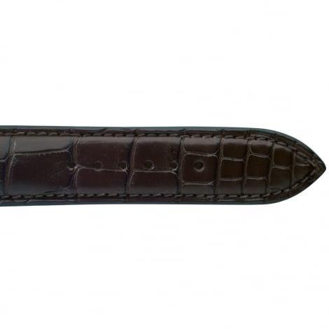 Bracelet de montre Crocodile  de couleur Marron -Tahiata - 18614-03