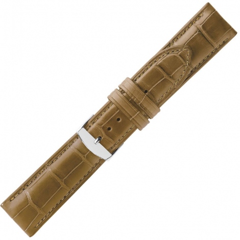 Bracelet Montre Crocodile Mat Marron