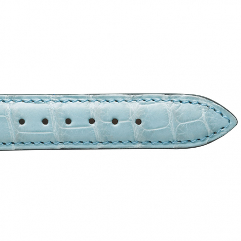 Bracelet Montre Crocodile Mat Bleu Ciel