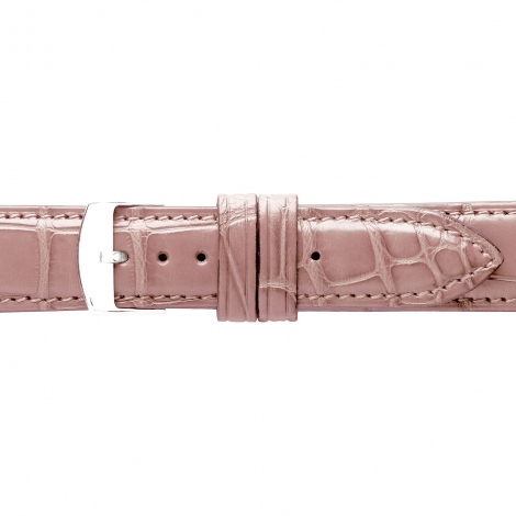 Bracelet Montre Crocodile Mat Rose