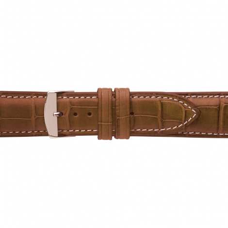 Bracelet Montre Crocodile Mat Cognac