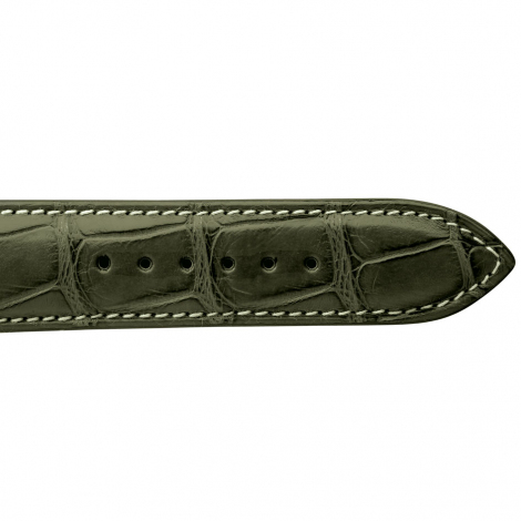Bracelet Montre Crocodile Mat Kaki