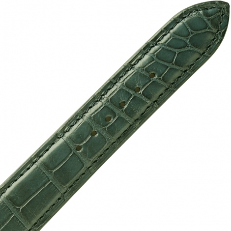 Bracelet Montre Crocodile Mat Kaki
