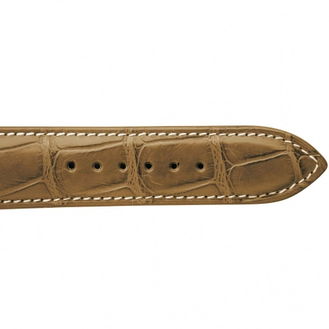 Bracelet Montre Crocodile Mat Miel