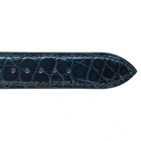 Bracelet Montre Crocodile Flanc Marine