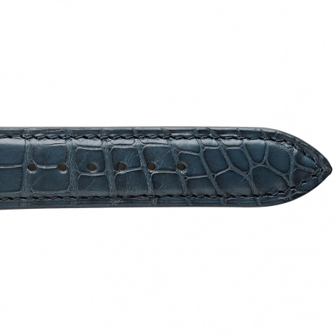 Bracelet Montre Crocodile Mat Marine