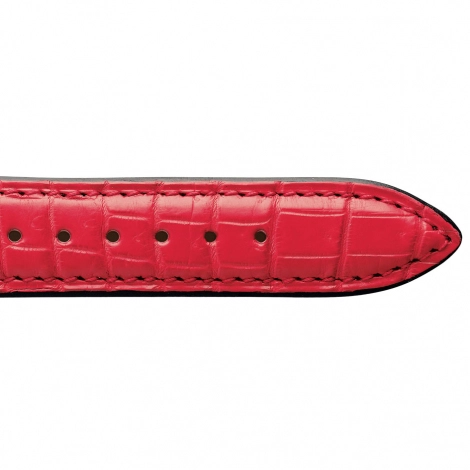 Bracelet Montre Crocodile Mat Rouge