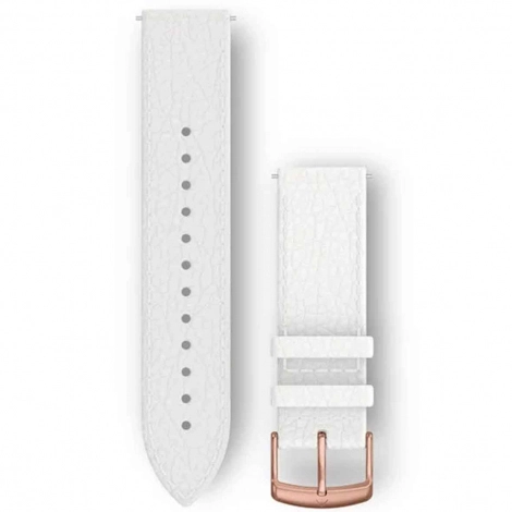 Bracelet Cuir Blanc - 20mm - Garmin