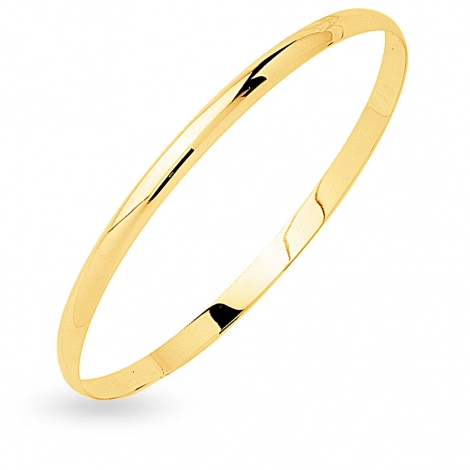 Bracelet demi jonc plat massif 3mm