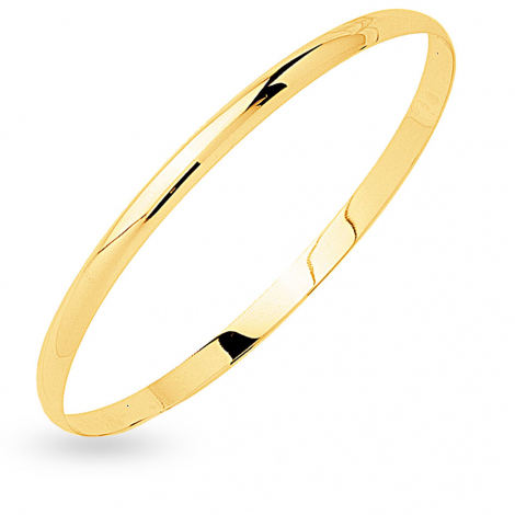 Bracelet demi jonc plat massif 4mm
