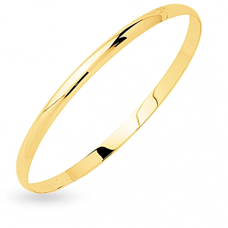 Bracelet demi jonc plat massif 4mm