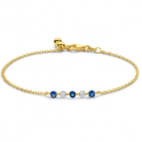 Bracelet Diamants et Saphir  - One More