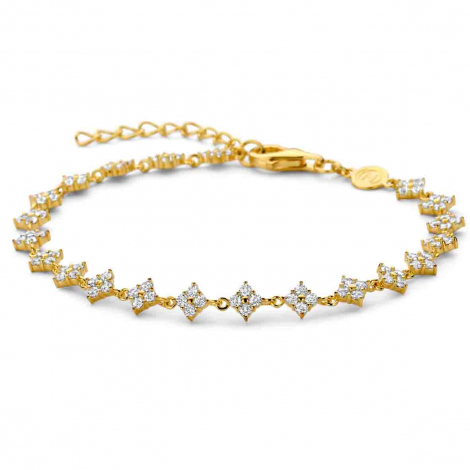 Bracelet en argent plaqué or et oxydes - Naiomy à combiner