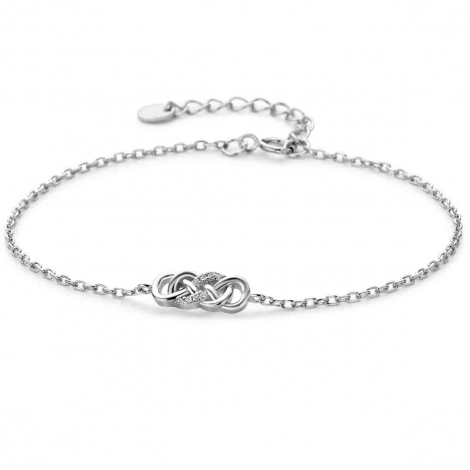Bracelet en argent plaqué or et oxydes - Naiomy à combiner