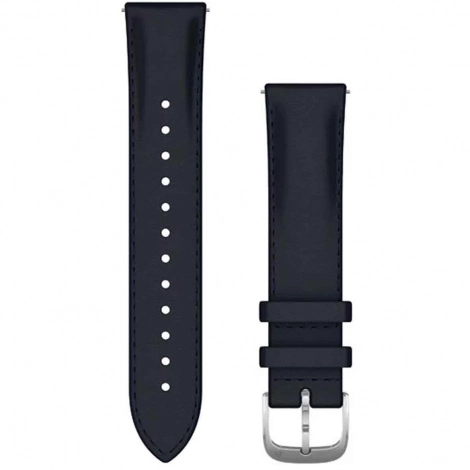 Bracelet en cuir gaufr Bleu Marine - 20mm - Garmin